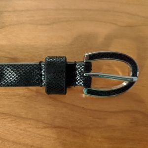 Accent belt with scale pattern